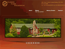 Tablet Screenshot of gaskinscabin.com